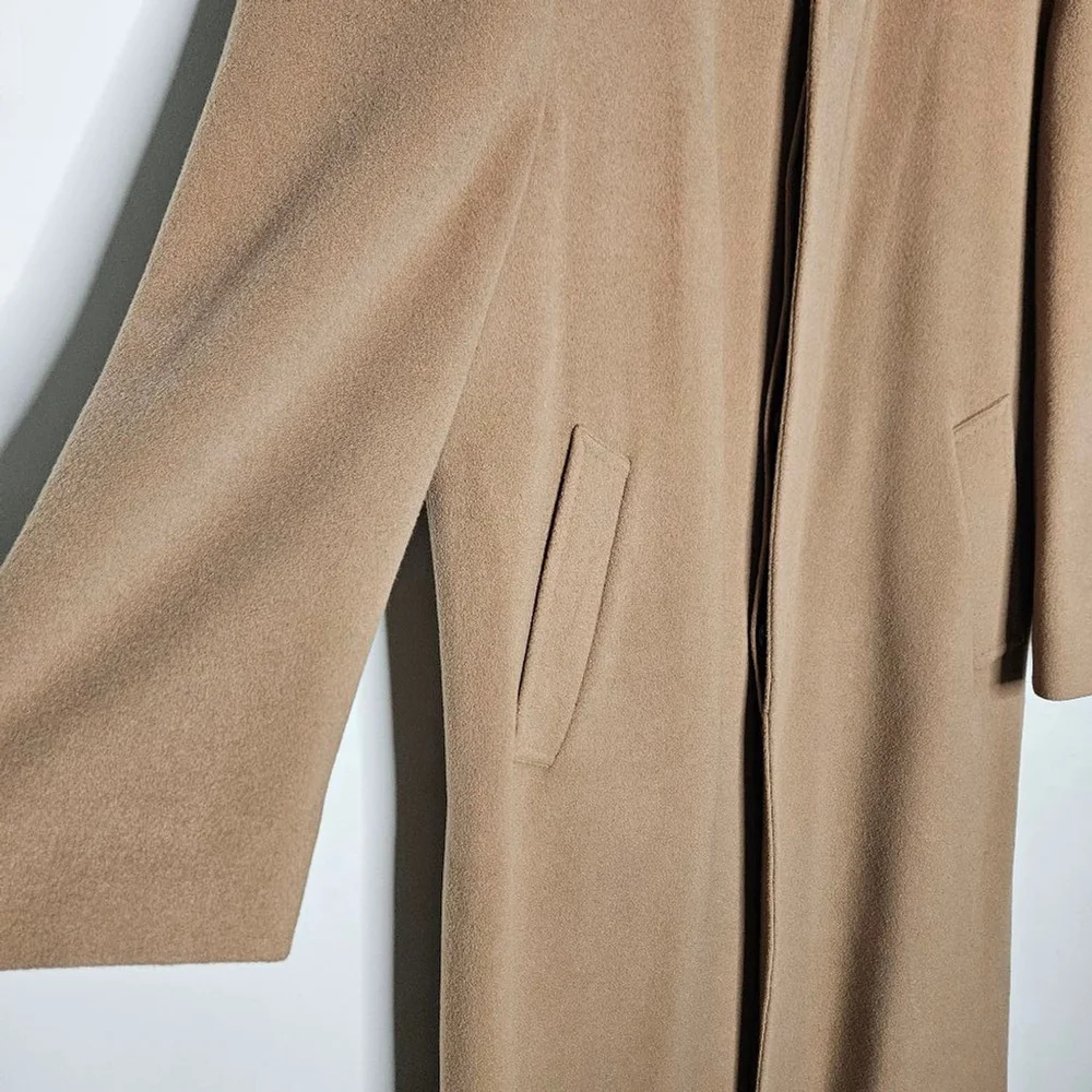 Jones New York Vintage Swinton Wool Cashmere Overcoat Men 44R Brown Long Coat - Picture 3 of 13